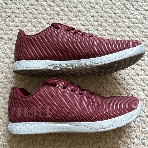 NOBULL Outwork Trainer, Maroon with Grey Bottom, M10.5 - Picture 5 of 8